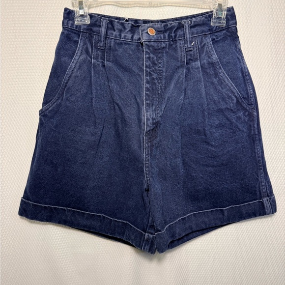 bill blass Pants - Bill Blass High-Waist Dark Navy Denim Shorts